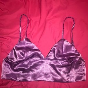 O-MIGHTY Silk Kitten Bralette Lilac